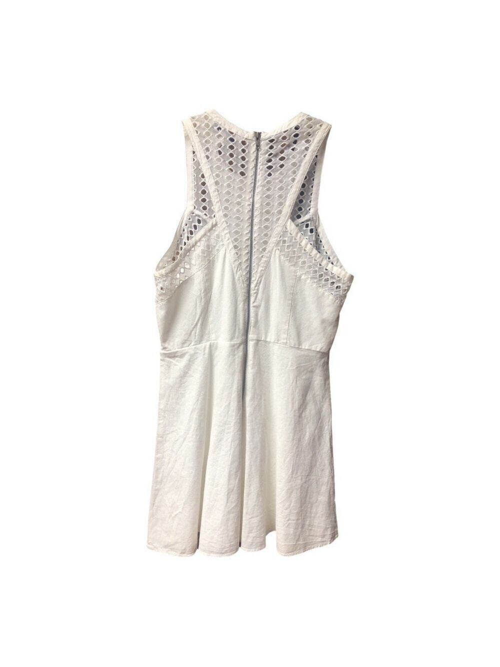 American Eagle Elegant White Sleeveless Dress - Picture 2 of 4